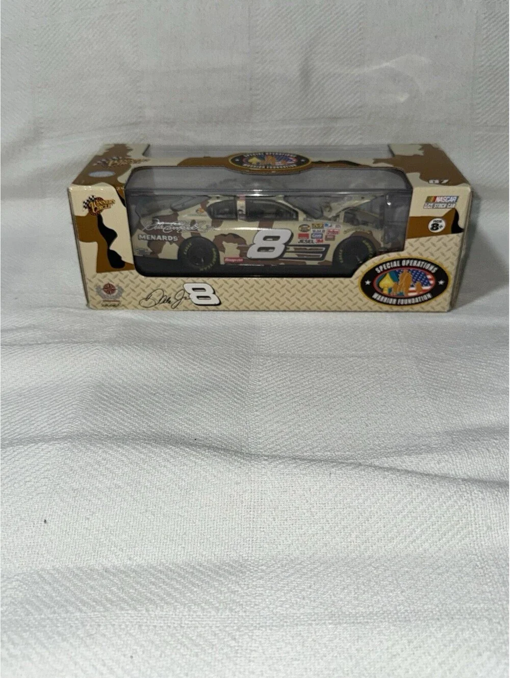 🔥 1:24 Dale Earnhardt Jr Warrior Foundation  2008 Open Hood Display Case 🔥